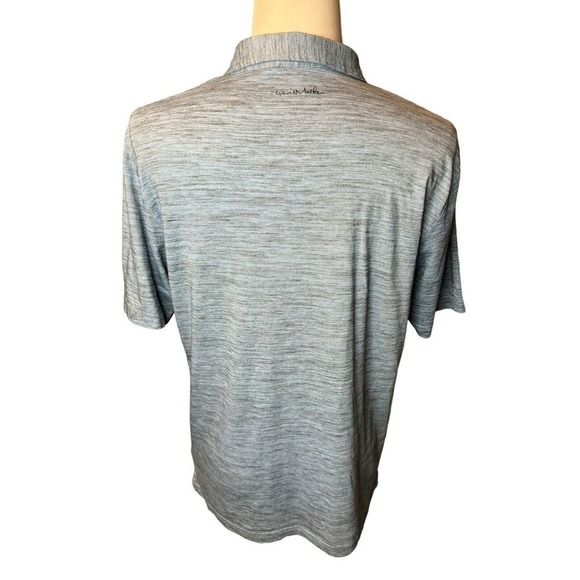 Travis Mathew Mens Golf Polo Shirt Size Large Blue Poly Cotton - Picture 4 of 8